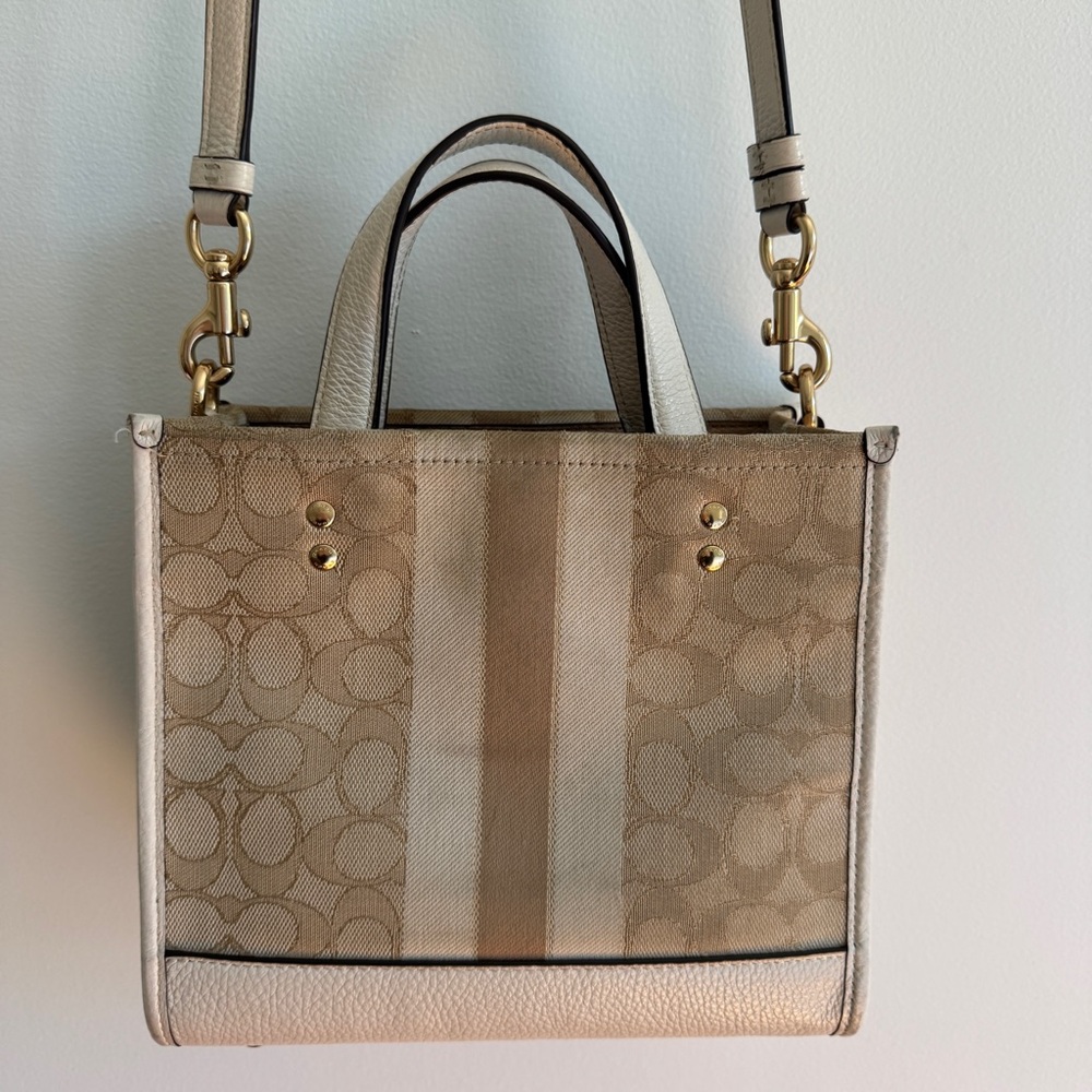Coach Signature Canvas Bag & Matching Wallet Set - Picture 3 of 10